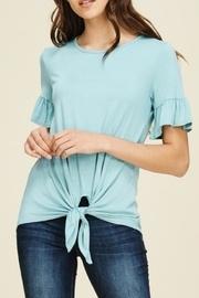  Knit Bell-sleeve Top