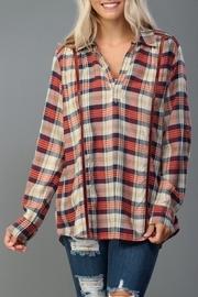  Rust Plaid Top