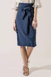  High Waist Tie Skirt