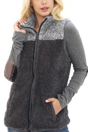  Two Tone Faux Fur Vest