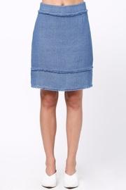  Frayed Detailed Skirt