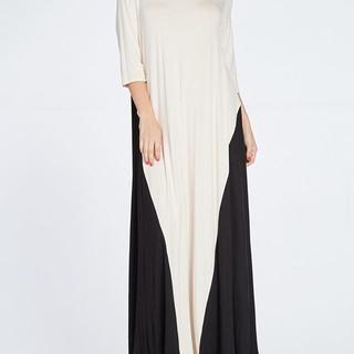 2 Tone Maxi Dress