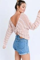  Blush Open-back Top