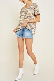  Camo Short-sleeve Top