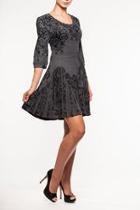  Grey Black Dress