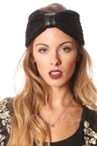  Leather Knitted Headwrap