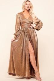  Bronze Pleated Dress