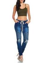  Moto Ripped Jeans
