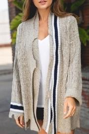 Varsity Distressed Cardigan