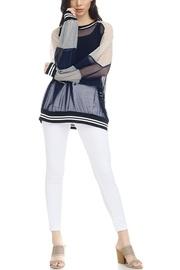  Mesh Sweatshirt Top