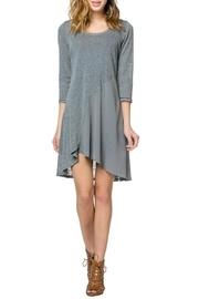  Contrast Drape Dress