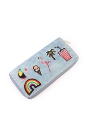  Flamingo Patch Zipper Wallet