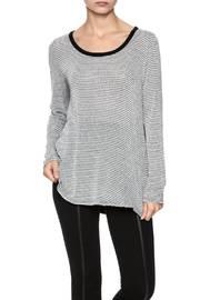  Stripe Button Top