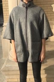  Grey Poncho Jacket