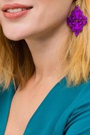  Purple Statement Earrings