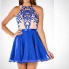  Electric Blue Prom Dress