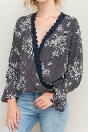  Print Mockwrap Blouse
