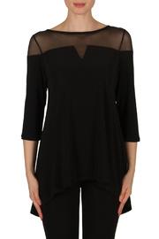  Mesh Top Back Vent Tunic