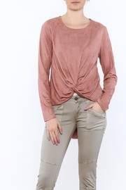 Blush Faux Suede Top