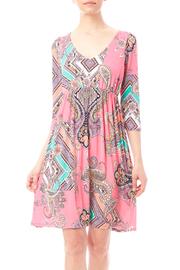  Pink Paisley Dress