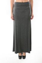  Foldover Waist Maxi Skirt