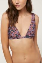  Floral Horizon Halter Swim Top