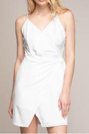  Side Tie Overlapping Dress