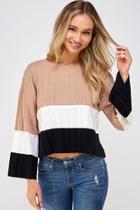  Soft Colorblock Sweater
