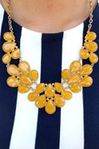  Mustard Necklace-earring Set