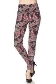  Red Paisley Leggings