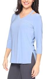  3/4sleeve Cutout Top