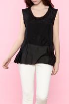  Black Semi-sheer Cami