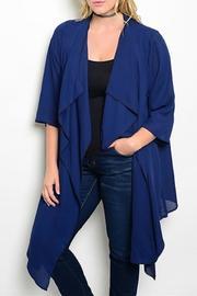  Navy Plus Cardigan