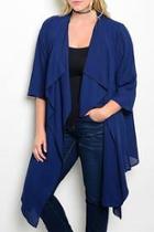  Navy Plus Cardigan