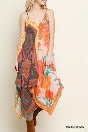  Paisley Spaghetti Midi-dress