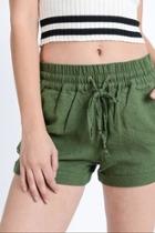  Drawstring Linen Shorts