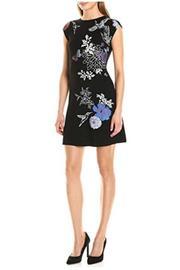  Hummingbird Print Dress