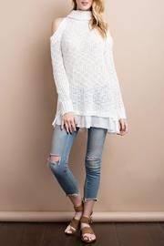  Cold-shoulder Sweater Top