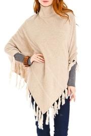  Cashmere Turtleneck Poncho