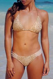  Golden Crochet Bikini Bottom