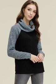  Color Block Turtleneck