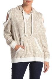 Cold-shoulder Leopard Hoodie