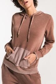  Faded-wash Pullover Hoddie