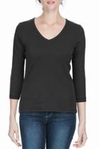  Elbow Sleeve V-neck Sweater