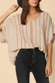 Over-sized Embroidered Top