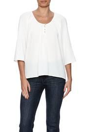  White Three-quarter Top