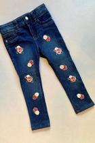  Floral Embroidery Jeans