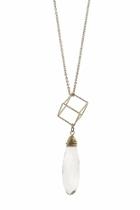  Clear Geometric Necklace