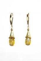  Citrine Briolette Earrings