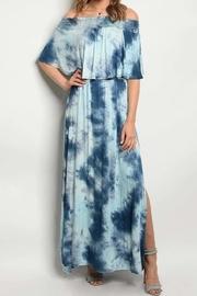  Tie-dye Ruffled Dress